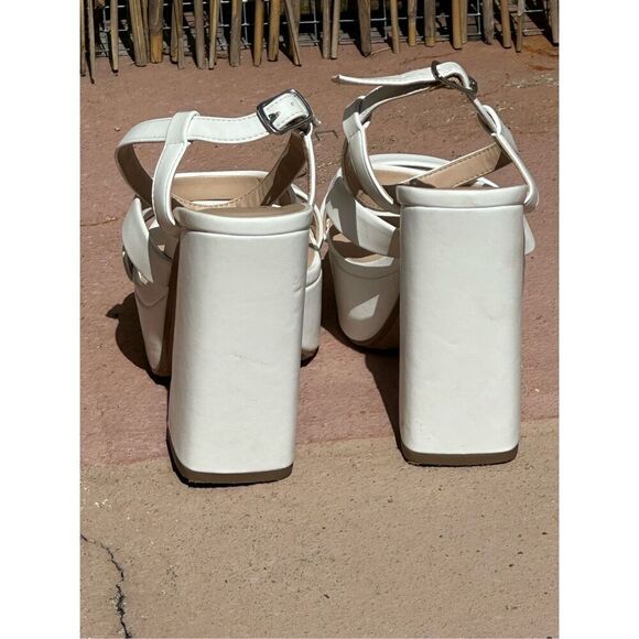 Y.not? Icing Platform Dress Sandals Size 8M - Picture 3 of 8